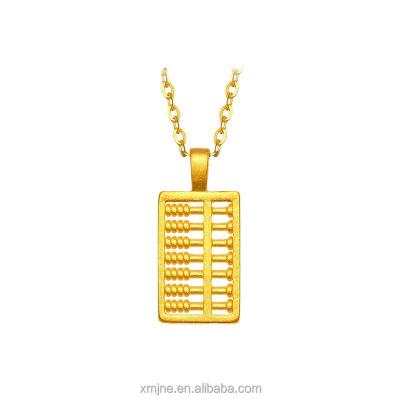 China CLASSIC Gold Abacus Eager Transfer Beads Pure Abacus Necklace Gold Pendant 999 Gold Bracelet To Attract Wealth for sale