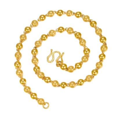 China Dominant Boss CLASSIQUE Chain Goldplated Round Vietnam Shajin Beads Fashion Personalized Men's Necklace for sale