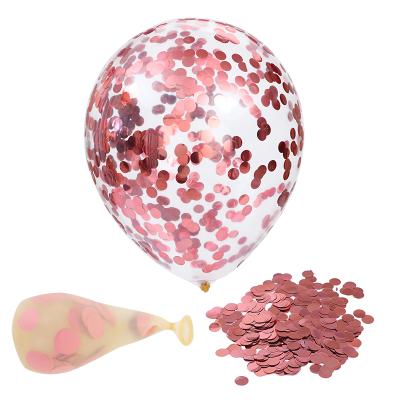 China Beauty Decorations Wedding Christmas Decoration Balloon Suppliers Birthday Party Decor Glitter Confetti Balloons 12 Inch Latex for sale