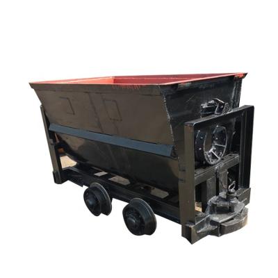 China Building Material Shops Tilting Railway Bucket Dumping Mining Trolley Car Mine Car For Underground Mine for sale