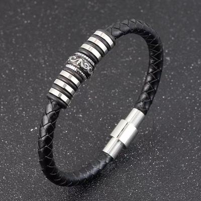 China CLASSIC Hot Selling Simple Woven Stainless Steel Bracelets For Men for sale