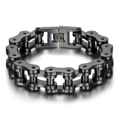 China CLASSIC Stylish Personalized Stainless Steel Bicycle Chain Bracelet for sale