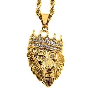 China 18k gold plated 2021 new fashion plated gold jewelry hip hop 316l stainless steel necklace for sale