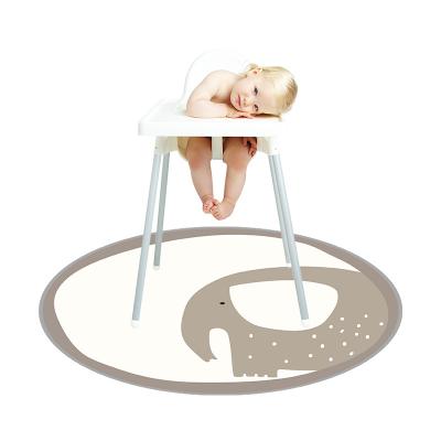 China Custom Made Washable Folding 130cm Washable Waterproof Non-slip Baby Supplier Amazon Supplier Round Floor Play Mats for sale