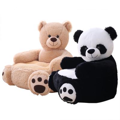 China Modern Baby Soft Plush Support Big Cute Cartoon Panda Animal Toy 50*50*45cm Learn To Sit Seat Sofa Chair for sale