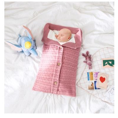 China Portable Luxurious Healthy Non-Toxic Knit Baby Wrap Heart Blanket For Infant Or Newborn for sale