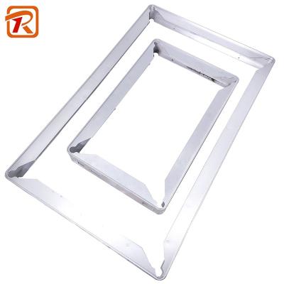 China Industry Sheet Metal Fabrication Profile Custom Bending Aluminum Profile Extrusion LED Light Panel Frame for sale