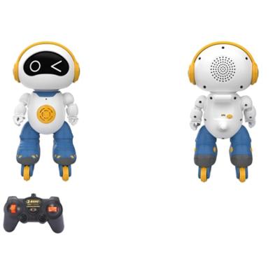 China Pulley Educational Robot Earphone Music Smart Toy Light Dancing Remote Control Robot for sale