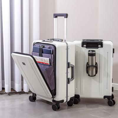 China Modern Customization business suitcase One front opening suitcase trolley case 20 