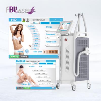 China High Quality Hair Removal Fblaser 755 808 1064nm Laser Hair Removal Device For Clinic for sale