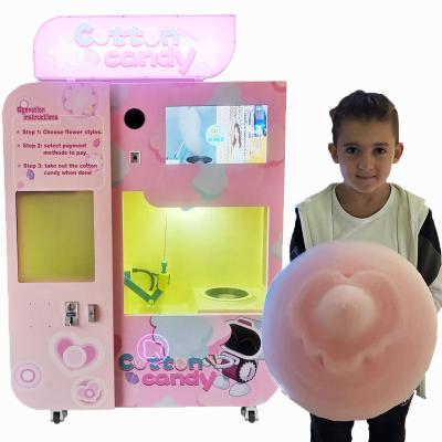 China Automatic Factory Direct Production Earn Money Commercial Kids Automatic Cotton Floss Cotton Candy Robot for Sale Cotton Candy Vending Machine for sale