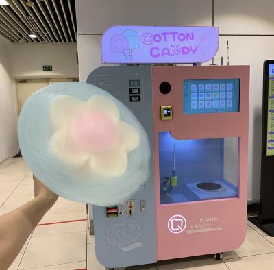 China Commercial sourcing flower cotton candy making machine/industrial cotton candy machine /flower cotton candy vending machine for sale