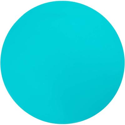 China 2021 New Food Viable Custom Cheap Gift Printing Green-Blue Round Silicone Block Microwave Heat Resistant Mat for sale