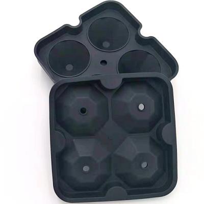 China Viable Custom High Quality Home Made 6 Cavity Diamond Cream Tray Popsicle Silicone Mold for sale