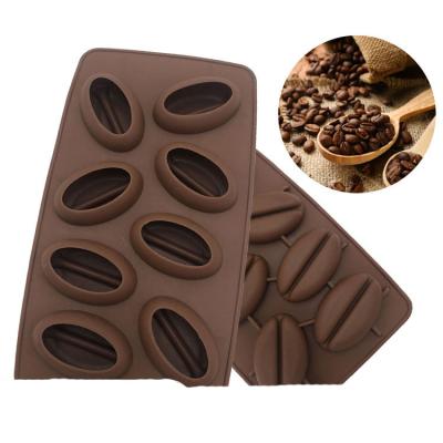 China Viable 8 Cavity Making Sphere Ball For Whiskey Mold Coffe Bean Ice Tray Cube Tray Mold for sale