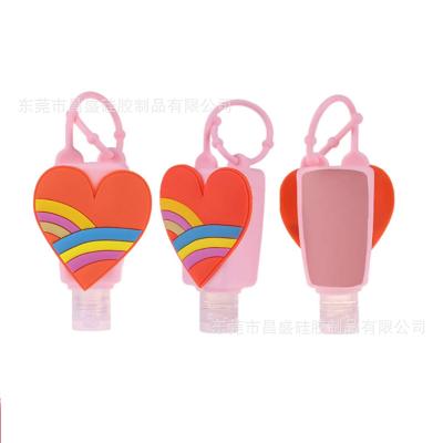 China Agriculture cartoon design heart pineapple hand sanitizer bottle cover for sale