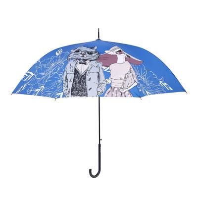 China Minimalist Cat Cartoon Sun Protection With Black Glue Anti UV Coating Travel Umbrella, Blocking 99.98% UV for sale