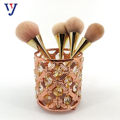 China Eco-Friendly Home Accessories Organizador De Escritorio Organizer Acrylic Brush Holder Fashion Crystal Office Products Table Pen Container for sale