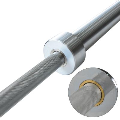 China Universal Men's 1500LB High Grade Steel Spring Chrome Barbell Hard Bar for sale