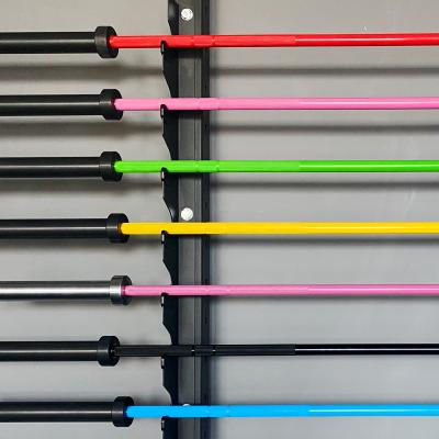 China Universal 1500LB Alloy Steel Teflons Color QPQ Barbell Bar for sale