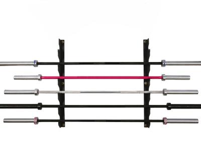 China LDH Weightlifting Barbell Storage Rack Wall Mounted Barbell Rack Cheap Gym Prices Steel Barbell Storage for sale