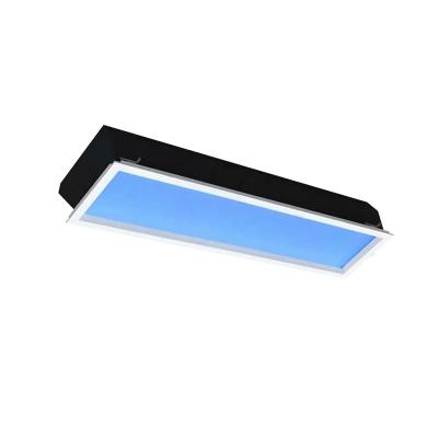 China Modern Blue Sky 300*1200mm LED Daylight LED Skylight Panel Light Windows Square Ceiling Artificial Skylight for sale