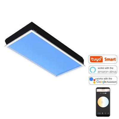 China 600*1200mm 120W 2200-7800 Function 600*1200mm 2200-7800 CCT Biological Intelligent Adjustable Artificial Virtual Sunlight LED Skylight Smart Rhythm Panel Light for sale