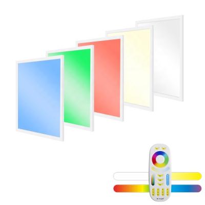 China 6060 Industrial 36W RGB+CCT RGBWW RGB Color Changing New Design DMX512 2.4G Wi-Fi Smart Home Party Atmosphere 600x600mm RGB LED Panel Light for sale