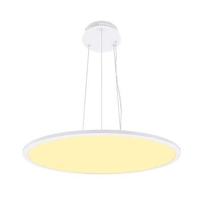 China D500MM Industrial Suspended Ceiling Curve Lamp 42W LED Ultra Thin Round Panel Light for sale