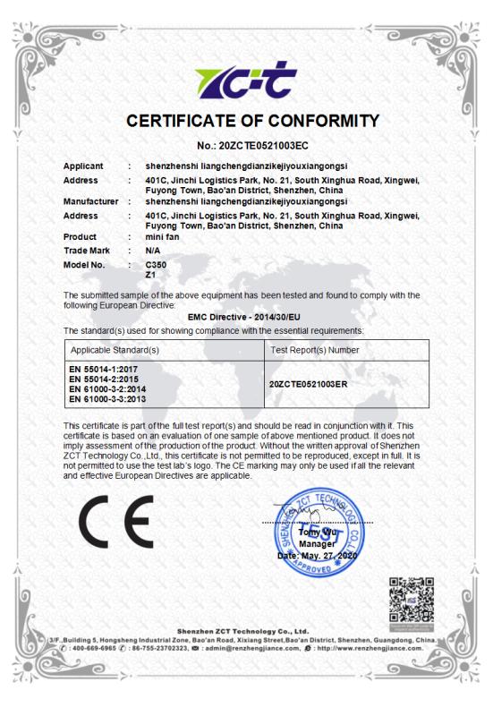 CE - Shenzhen Lcdz Technology Co., Ltd.