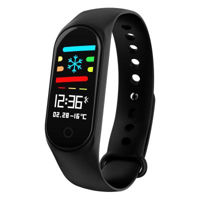 China NEW Smart Watch M4 Heart Rate Sleep Smart Band ip67 Blood Pressure Monitor Wristband Waterproof Color Rubber Screen Smart Bracelet M4 for sale