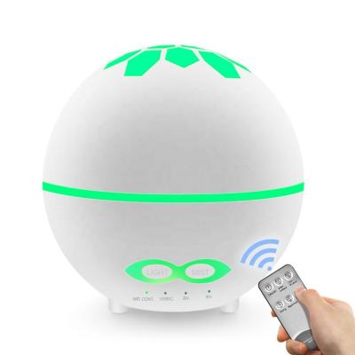 China New 400ml USB Ball Mini Amazon Air Ultrasonic Humidifier Night Household Ultrasonic Aroma Essential Oil Diffuser Remote Colorful Light for sale