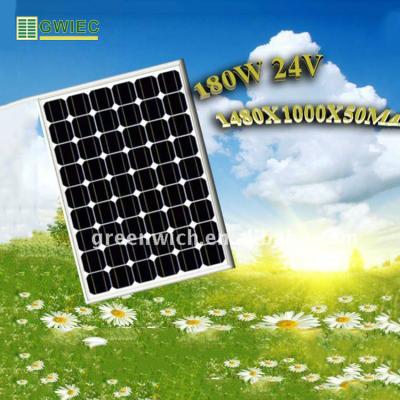 China Products 6x9 Silicon Photovoltaic Panel GWIEC Monocrystalline Cells 180W 20V China Highly Cheap Prices for sale