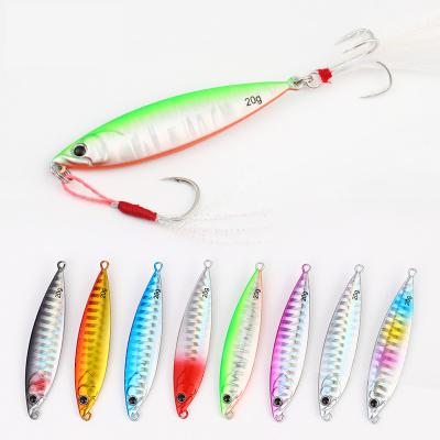 China 2022 Vivid Fish Action New STINGER 10g 15g 20g 25g Swimming Type Coastal Jig Fishing Lure Hooks Long Casting Sea Bass Saltwater Boat Baits for sale