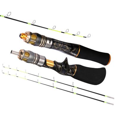 China Factory Supply Custom Solid 2 Section Fiberglass Fiberglass Material Winter Fishing Rod Fiberglass Ice Fishing Rod for sale