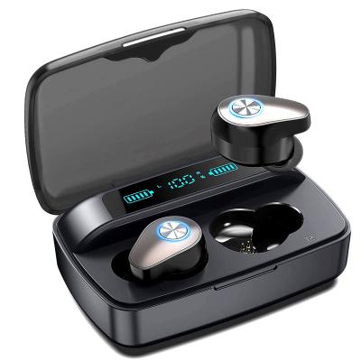 China In-ear TWS headsets F7T1 wirless bluetooth headphones, with digital display wirless chaging case, 12 hours talking timg in-ear fast conne for sale