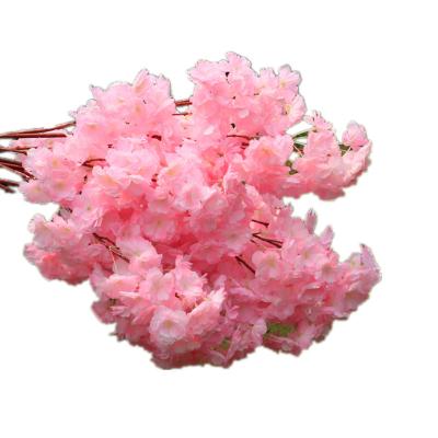 China Cherry Blossom Flower Glass Cherry Blossom Tree Decor Artificial Flowers Fake Flowers Cherry Branches for sale