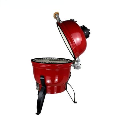 China Multifunctional Oven Charcoal Ceramic Grill Smoker Grill Cart BBQ Charcoal BBQ Grill Outdoor Portable Ceramic Barbecue for sale