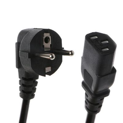 China Home Appliance 0.5m 1m 1.5m 2m 1.0 1.5 2.0 2.5 mm2 C13 IEC 320 European Kettle Round 2 Pin AC EU Plug Power Cable Cord for sale