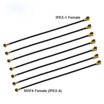 China Fire retardant/flame retardant IPEX Pigtail Cable U.fl IPX IPEX1 Female to MHF4 IPEX4 Female Jack RF1.13 IPX MHF4 Extension Jumper for Router 3g 4g Modem for sale