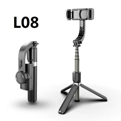 China 360 Degree Rotation L08 Handheld Gimbal Stabilizer Mobile Phone Selfie Stick Holder Adjustable Stand L08 for sale