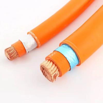 China Automobile High Voltage Cable On-Board Silicone Rubber with Shielding Cable Vehicle Charging EV Cable 1.5- 120 mm for sale