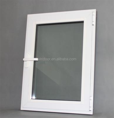 China Triple Swing PVC Triple Gloss Glaze Windows 3 Panel PVC Casement Window for sale