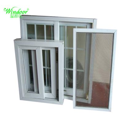 China Sliding UPVC Door And Window Customized Style Double Glazed Window / Size UPVC And Door Factory for sale