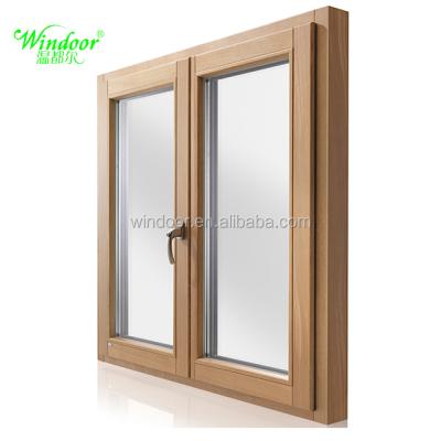 China Single Swing Pane Aluminum Cladding Wood Window for sale