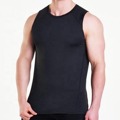 China Mens Wicking Tank Top Fitness Breath Sweat Anti-Shrink And Latest Manufacturing Tapered Slim Fit Vest for sale