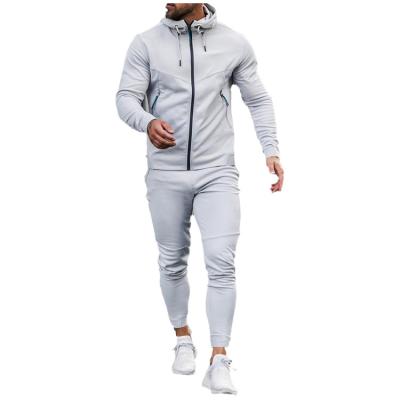 China 2022 Designer Antibacterial Autumn Casual Fitness Activewear Fleece Mens Apparel Clothing 2 Pieces Set Custom Mens Tracksuits Slim Fit for sale