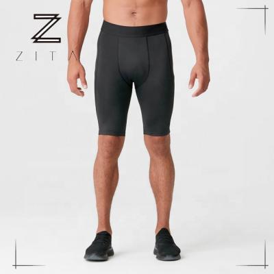 China Viable Custom High Quality Men's Snug Fit Performance Training Body Fitted Compression Shorts Shaping Shorts for sale