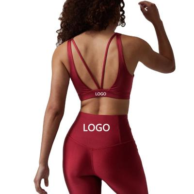 China High Expectations Leggings Gym Fitness Breathable Custom Logo Printed Women Workout Sports Bra Sets Christmas Gifts For Ladies for sale