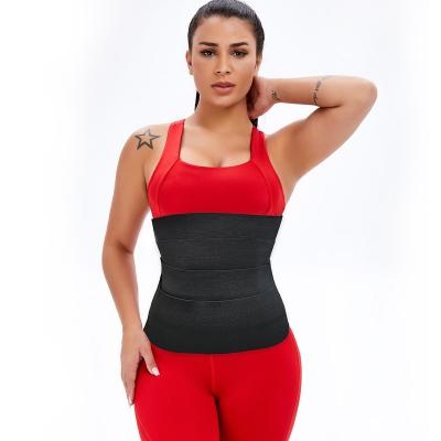 China Breathable Elastic Band Belly Wrap For Weight Loss Belly Cart Stomach Belt Body Shaper Flat Waist Trainer For Women for sale